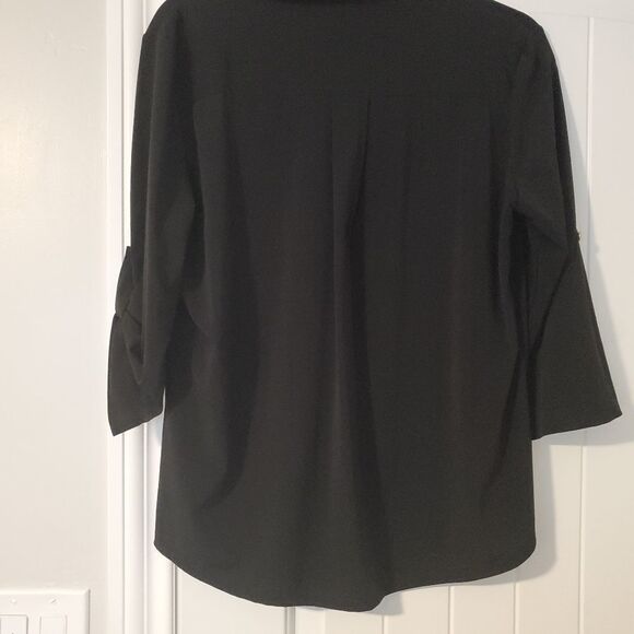 Ellen Tracy company 3/4 length sleeve blouse Size L - Picture 4 of 6